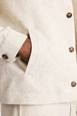 Neutral Texture Overshirt