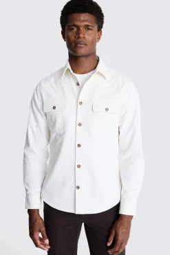 Off White Corduroy Overshirt