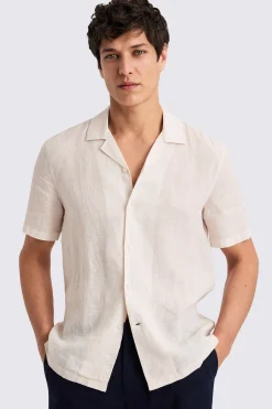 Off-White Cuban Collar Linen Shirt