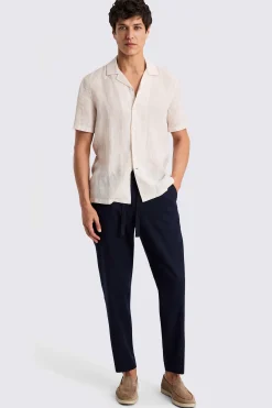 Off-White Cuban Collar Linen Shirt