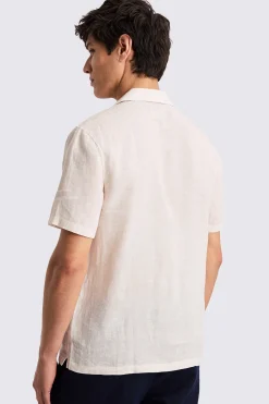 Off-White Cuban Collar Linen Shirt