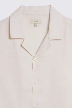 Off-White Cuban Collar Linen Shirt