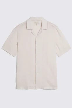 Off-White Cuban Collar Linen Shirt