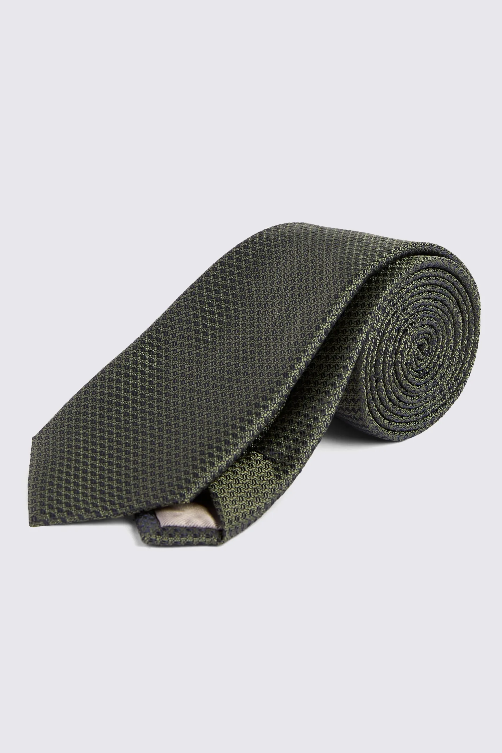 Olive Green Textured Tie