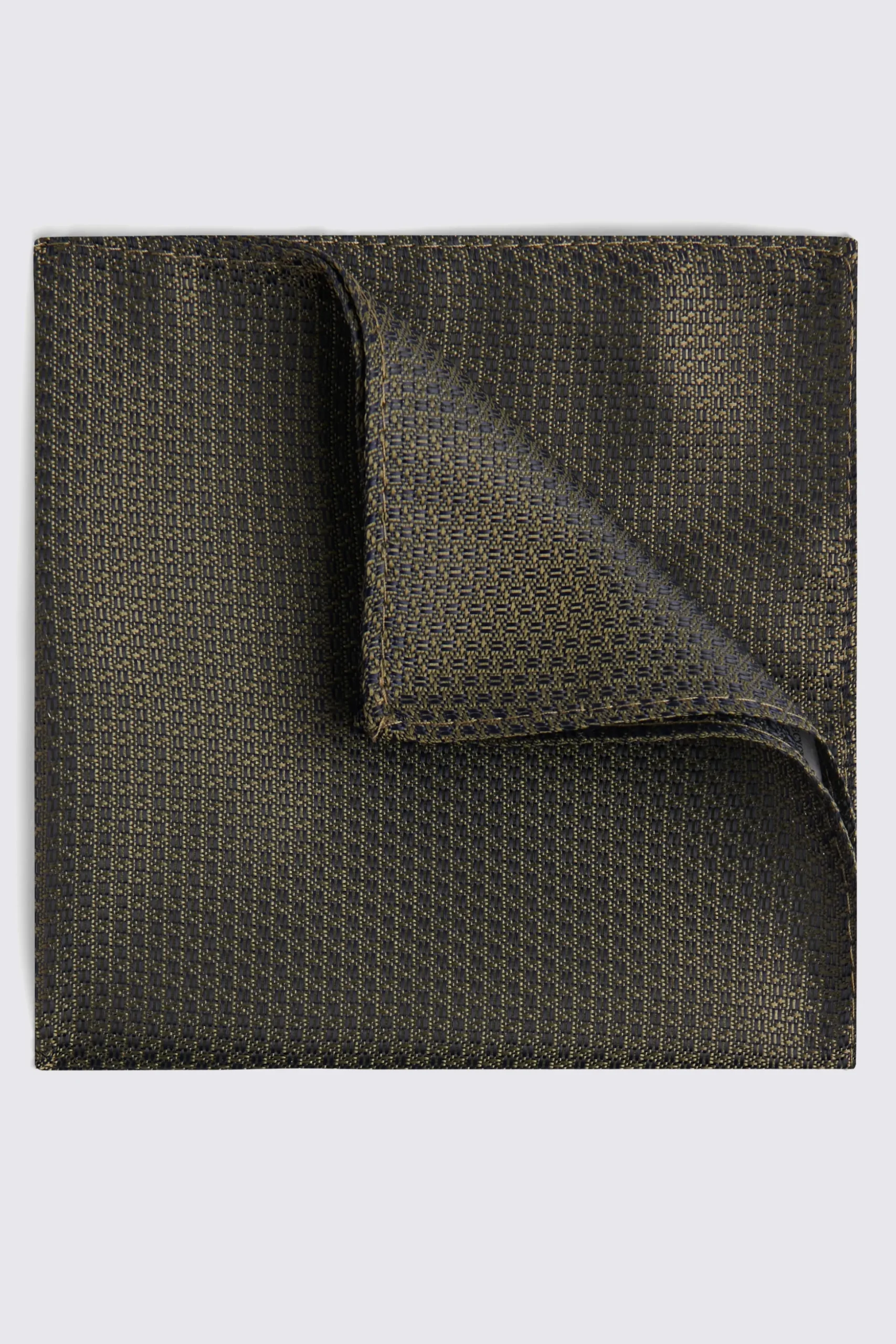 Olive Textured Pocket Square