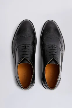 Oxford Black Brogue Shoes