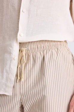 Pink Stripe Swim Short
