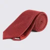 Red Textured Tie