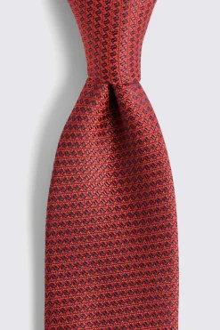 Red Textured Tie