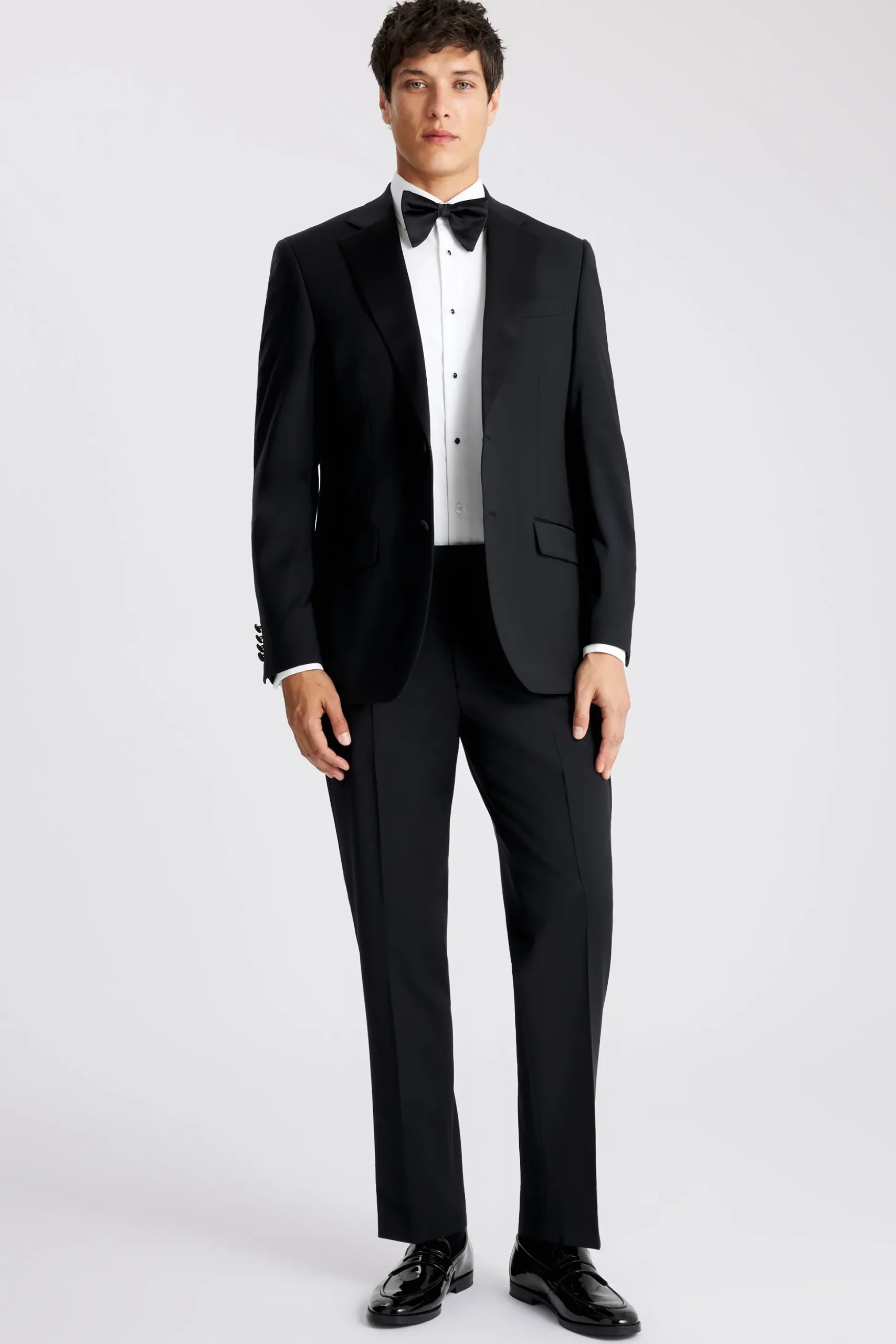 Regular Fit Black Notch Lapel Tuxedo Jacket