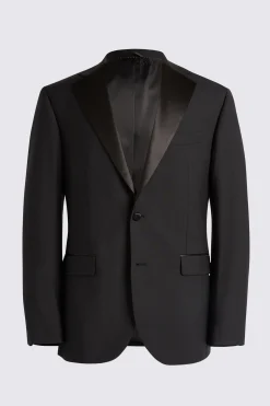 Regular Fit Black Notch Lapel Tuxedo Jacket