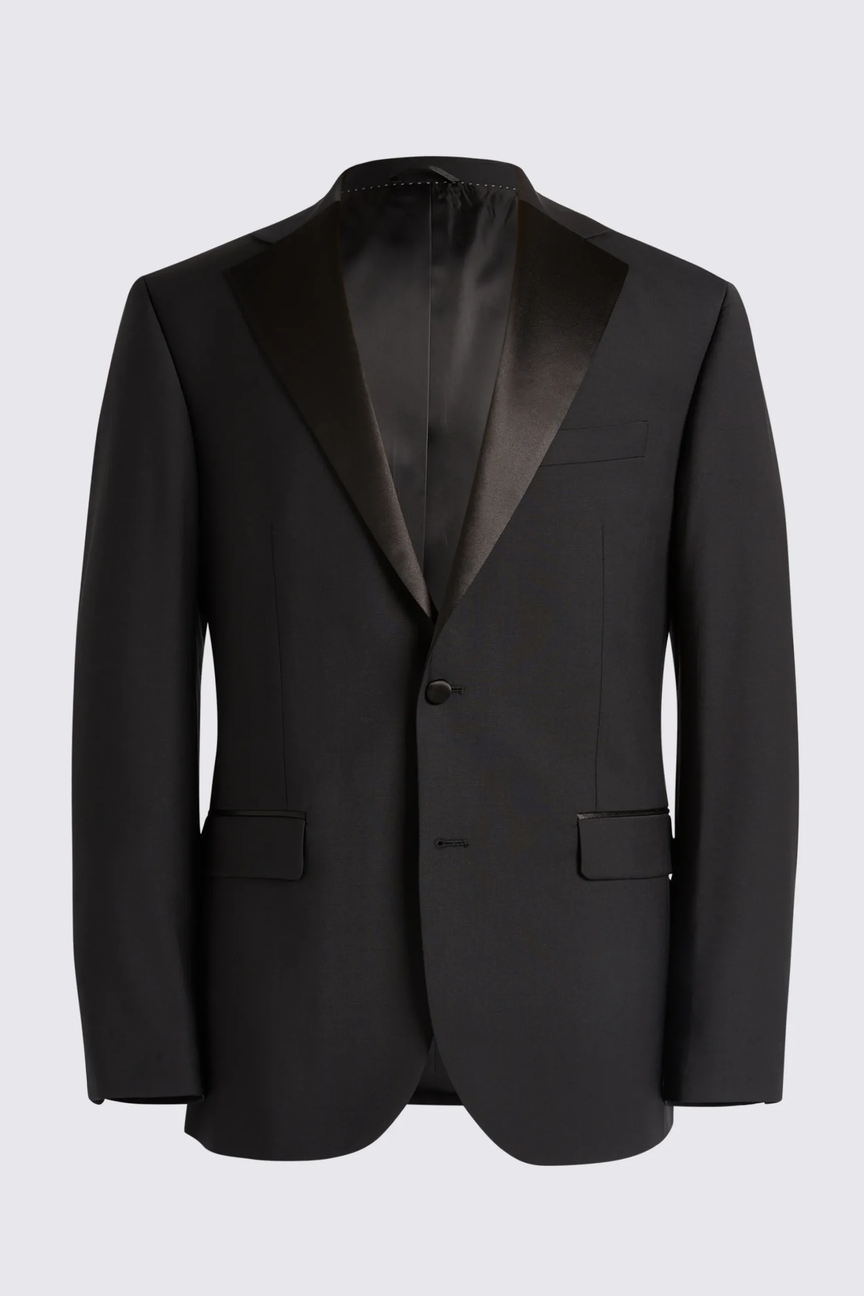 Regular Fit Black Notch Lapel Tuxedo Jacket
