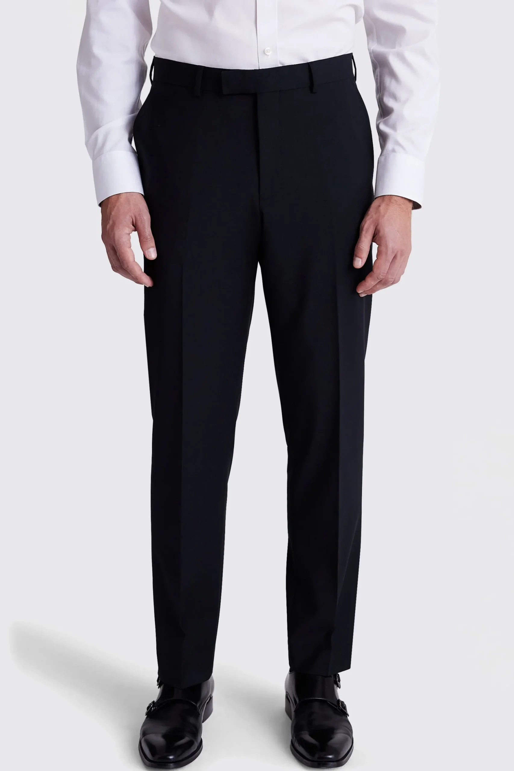 Regular Fit Black Performance Trousers