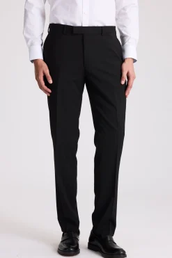 Regular Fit Black Stretch Trousers