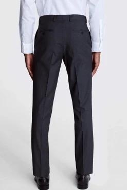 Regular Fit Charcoal Stretch Trouser