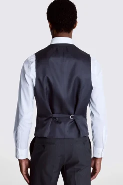 Regular Fit Charcoal Stretch Waistcoat