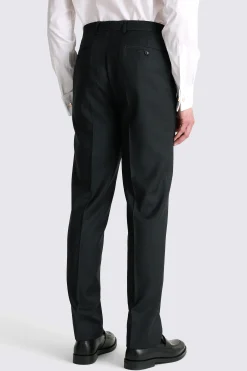 Regular Fit Charcoal Twill Trousers
