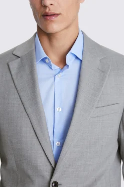 Regular Fit Grey Stretch Suit