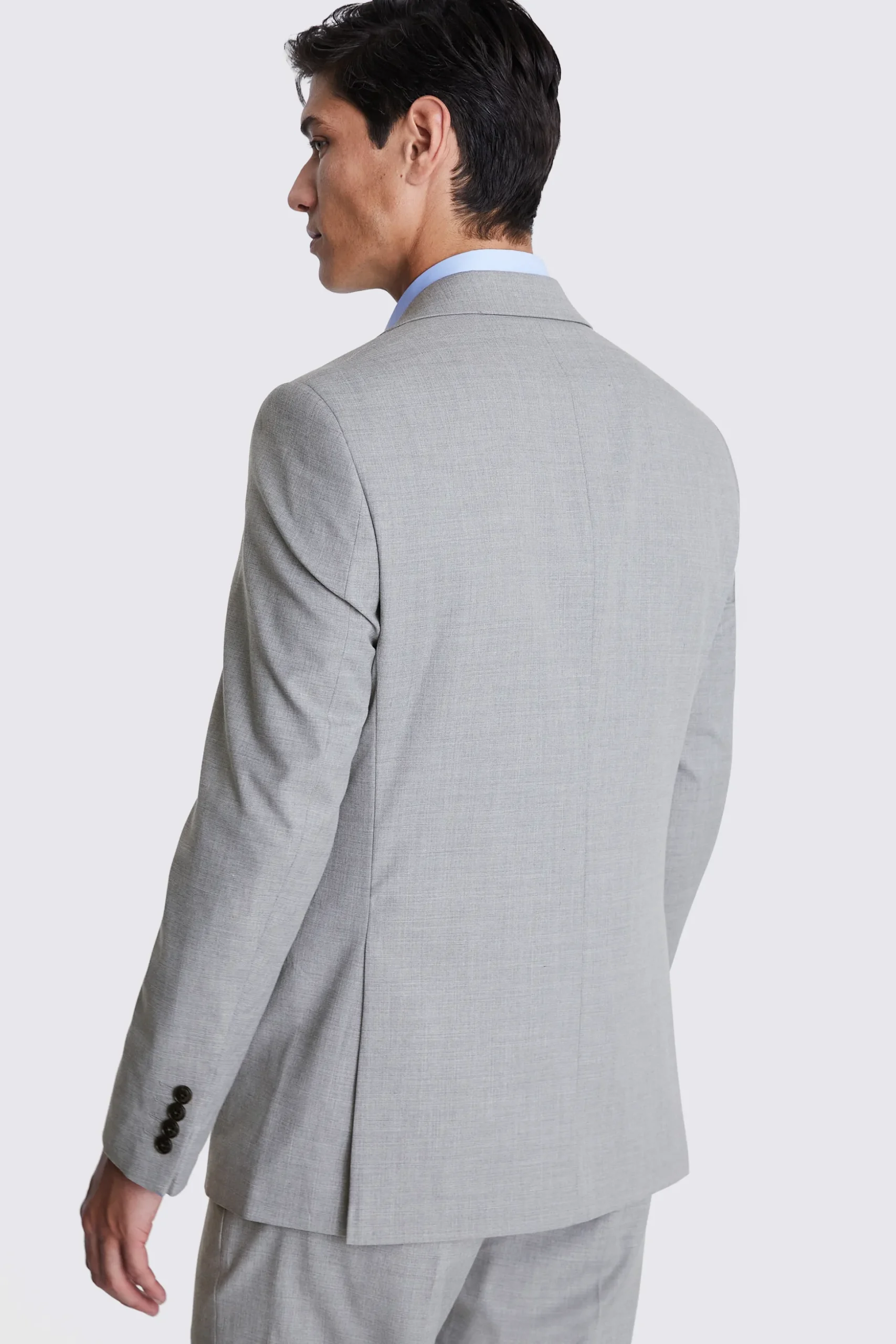 Regular Fit Grey Stretch Suit