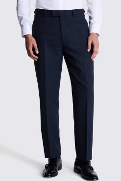 Regular Fit Ink Herringbone Trouser