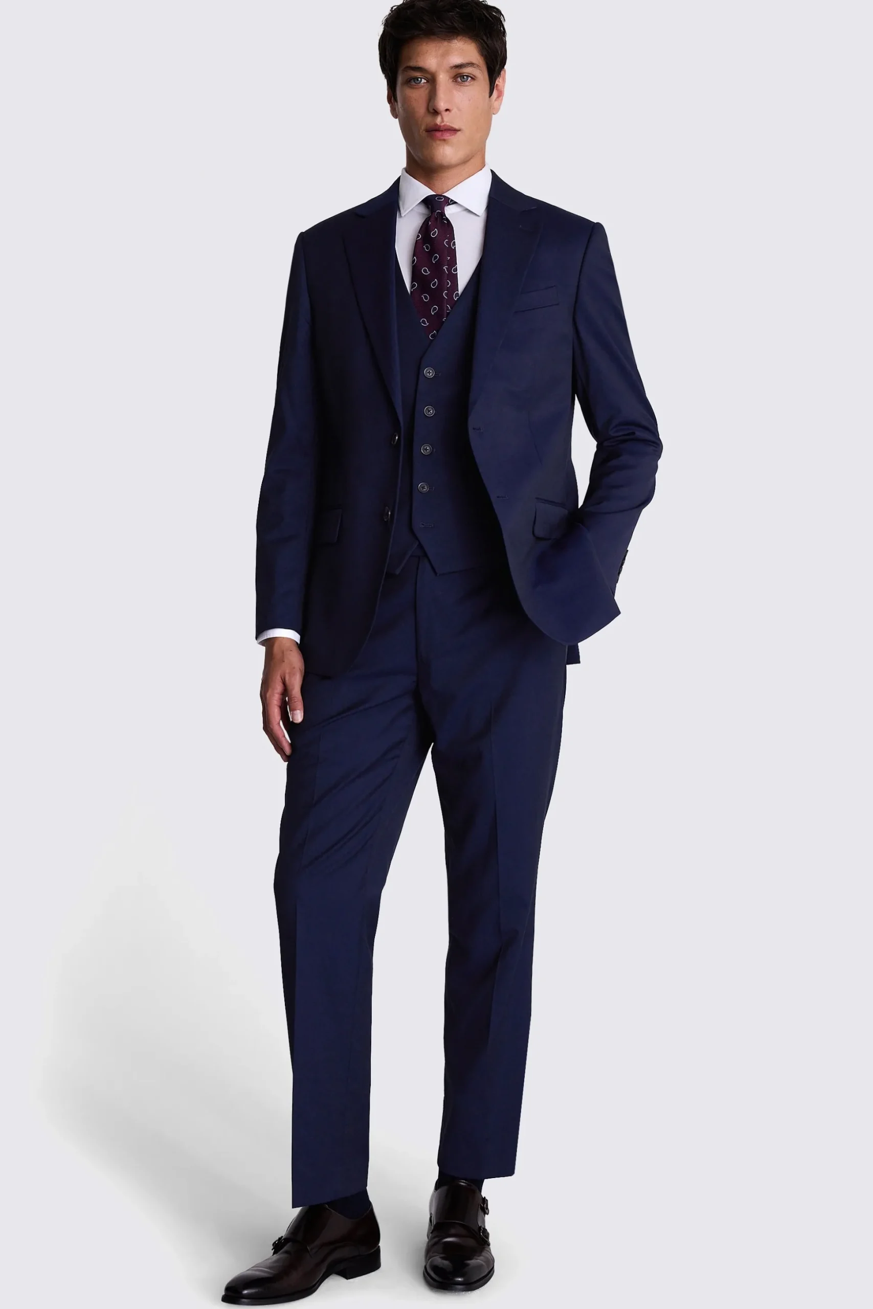 Regular Fit Ink Stretch Suit