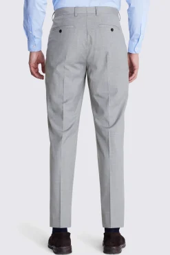 Regular Fit Light Grey Stretch Trousers
