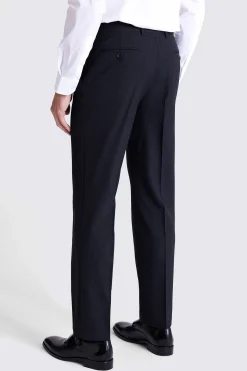 Regular Fit Navy Check Trousers