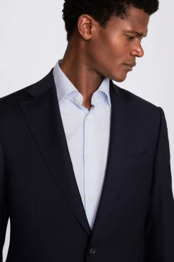 Regular Fit Navy Twill Suit