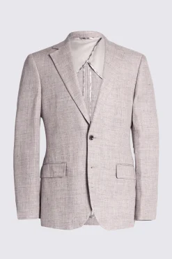 Regular Fit Oatmeal Linen Suit