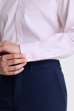 Regular Fit Pink Dobby Shirt