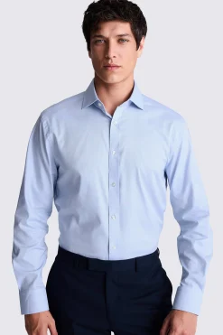 Regular Fit Sky Dobby Stretch Shirt