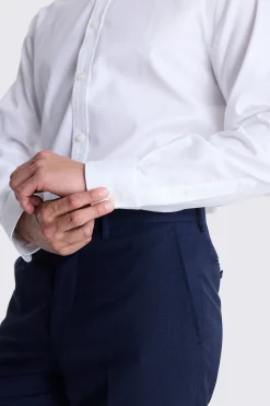 Regular Fit White Dobby Shirt