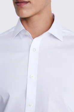 Regular Fit White Stretch Shirt