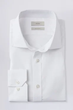 Regular Fit White Stretch Shirt