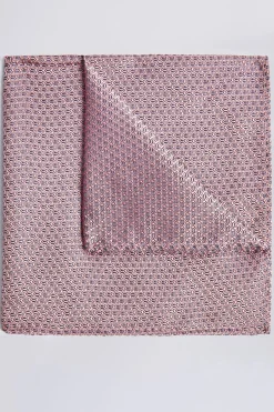 Rose Textured Pocket Square