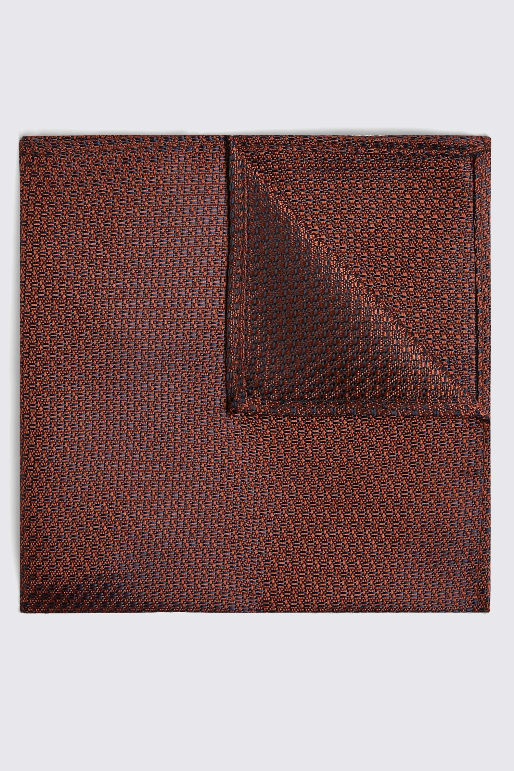 Rust Textured Pocket Square