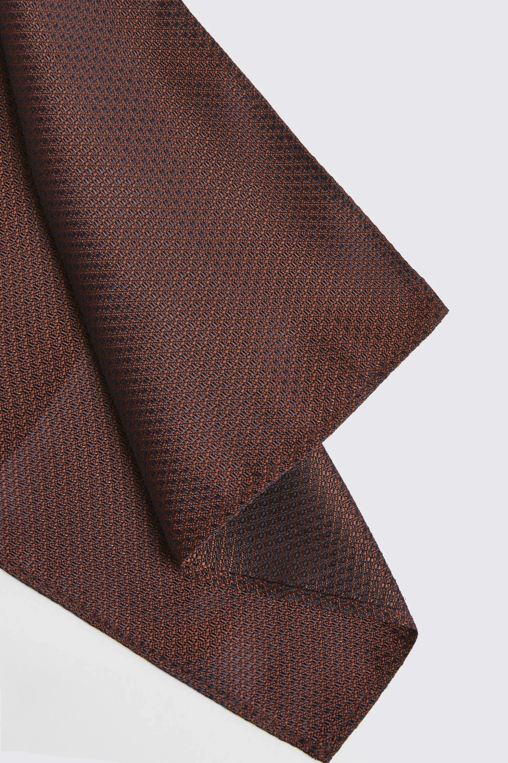 Rust Textured Pocket Square