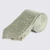 Sage Floral Swirl Silk Tie