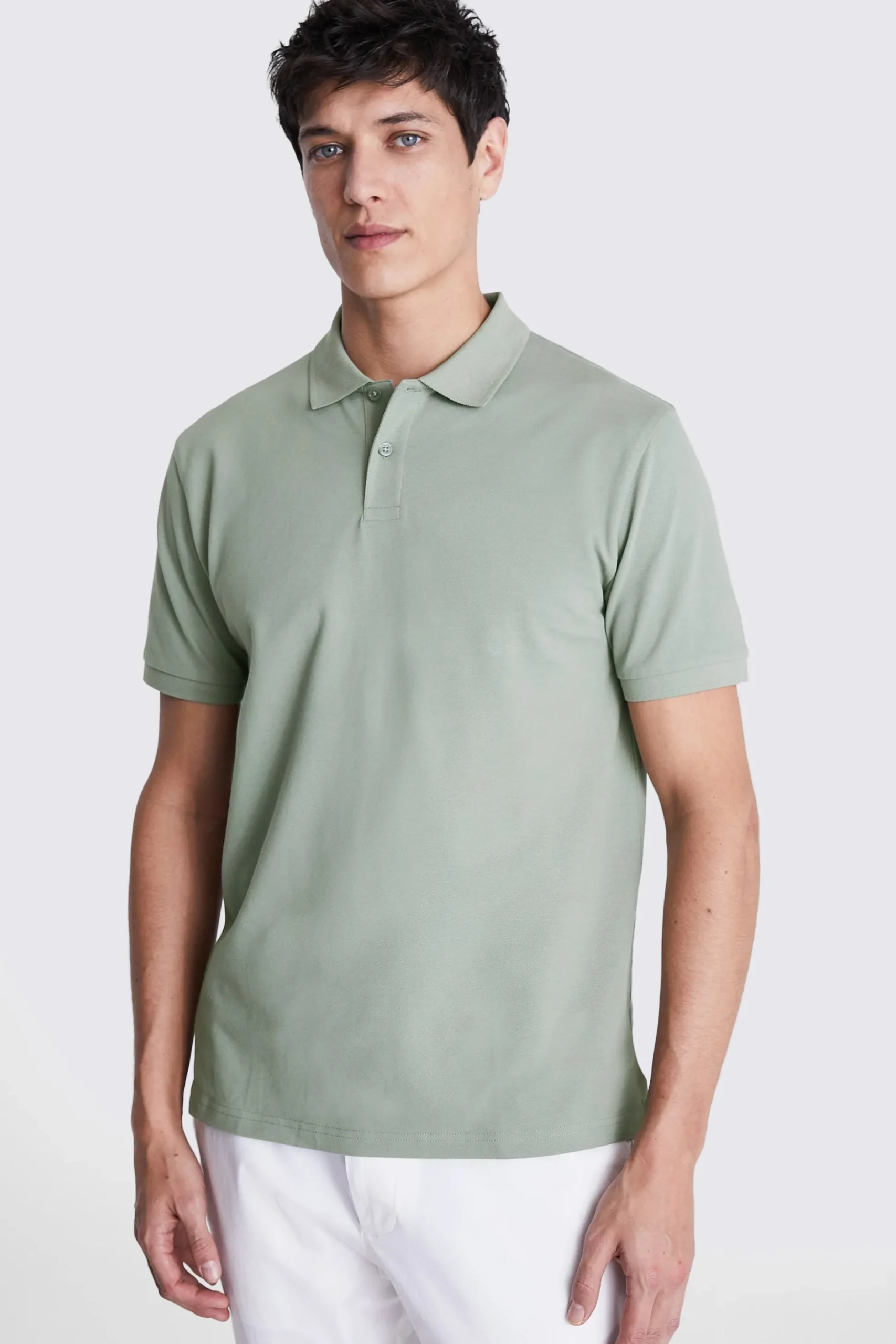 Sage Piqué Polo Shirt