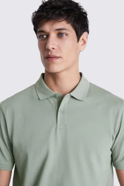 Sage Piqué Polo Shirt