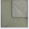 Sage Silk Semi-Plain Pocket Square