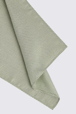 Sage Textured Pocket Square