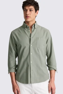 Sage Washed Oxford Shirt