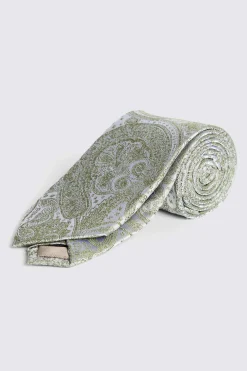 Sage Wedding Paisley Tie