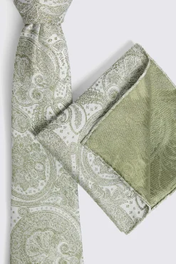 Sage Wedding Paisley Tie