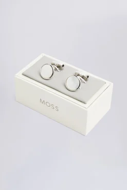 Silver Mother of Pearl Cufflinks
