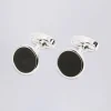Silver Onyx Cufflinks