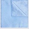 Sky Floral Swirl Silk Pocket Square