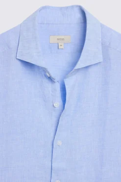 Sky Short Sleeve Linen Shirt