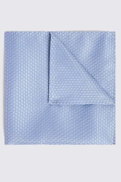Sky Textured Pocket Square